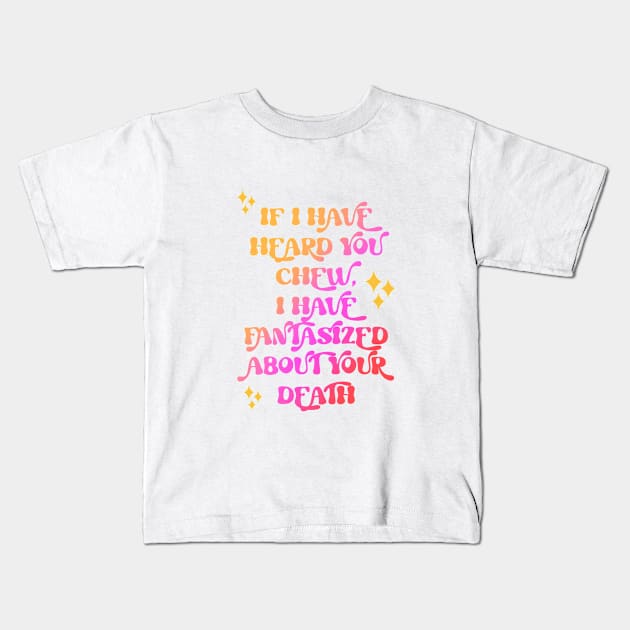 Misophonia Kids T-Shirt by LoneJensen